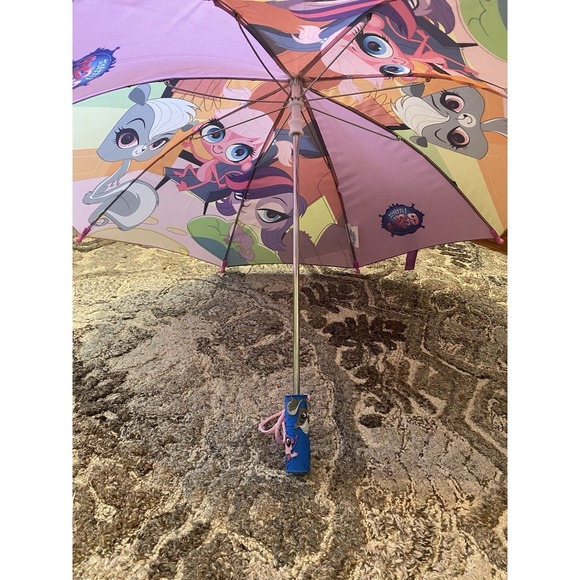 LPS Littlest Pet Shop YOUTH Kids Purple Puppy Umbrella 2014 Collectible - Picture 5 of 11